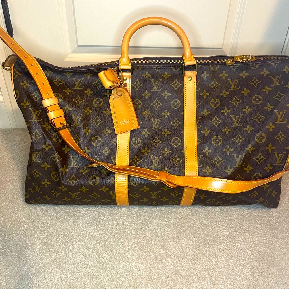 🤍🩵LV 55 KEEPALL 🤍🩵 CLEAN